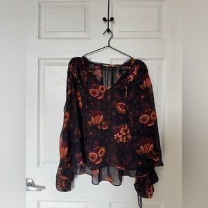 Ulla Johnson Valerian Print Floral Silk Blouse